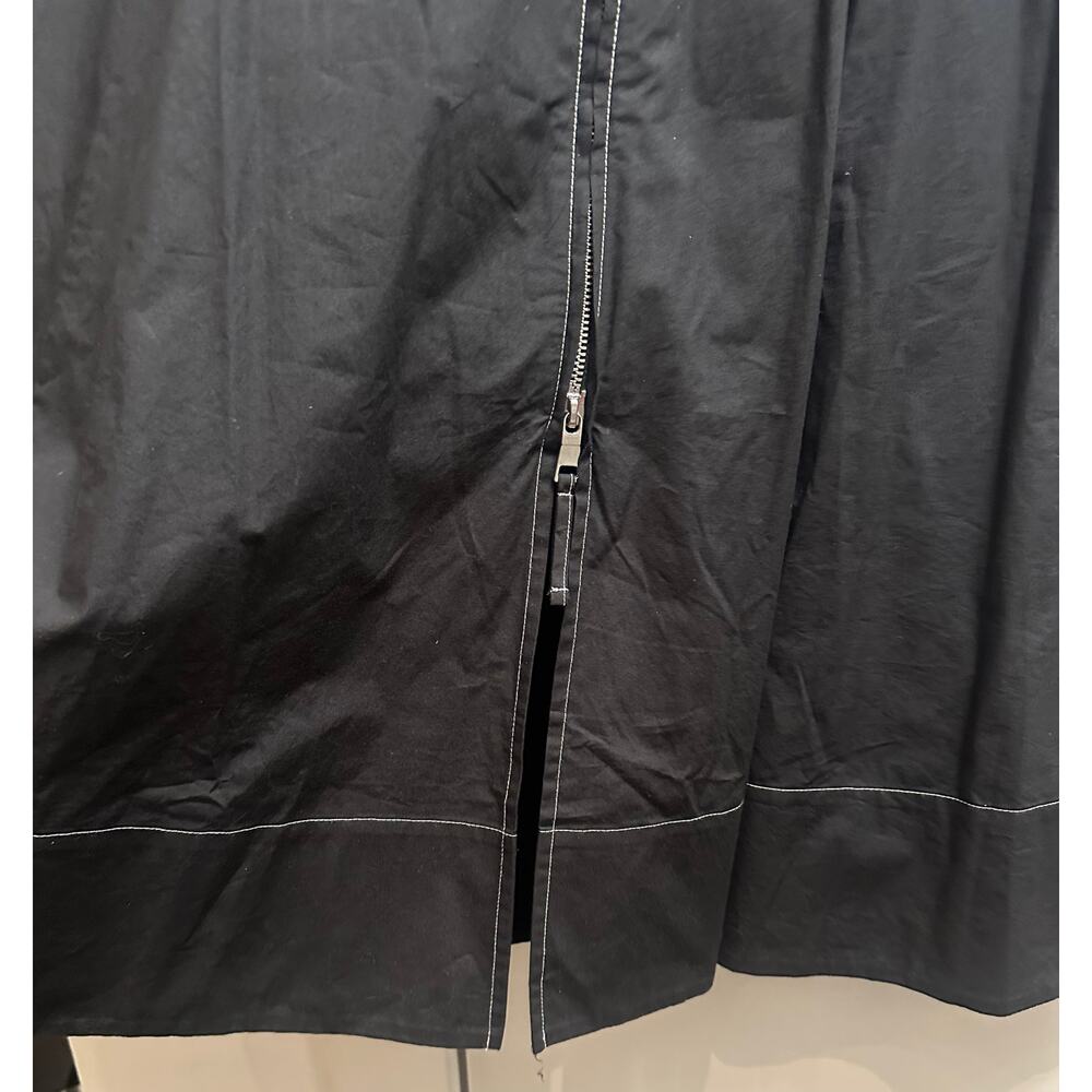 J.CREW Zip-Up Shirt-Dress in Black CI906 Size 4 NWT - Picture 10 of 13